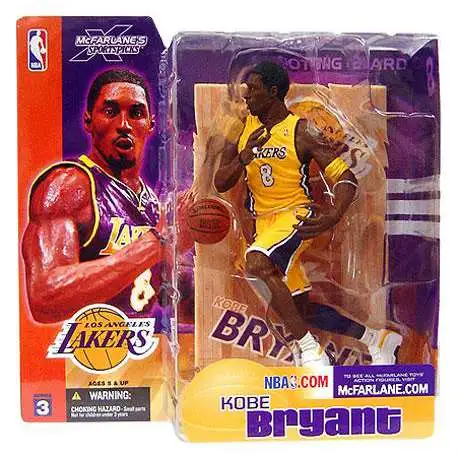 McFarlane Toys NBA Los Angeles Lakers Sports Picks Basketball Series 3 Kobe Bryant Action Figure [Yellow Jersey Variant]