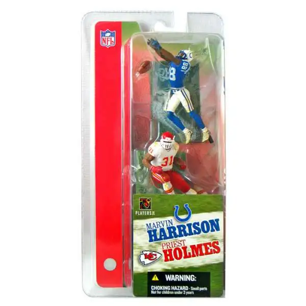 McFarlane Toys NFL Indianapolis Colts / Kansas City Chiefs Sports Picks Football 3 Inch Mini Series 1 Marvin Harrison & Priest Holmes Mini Figure 2-Pack 2-Pack
