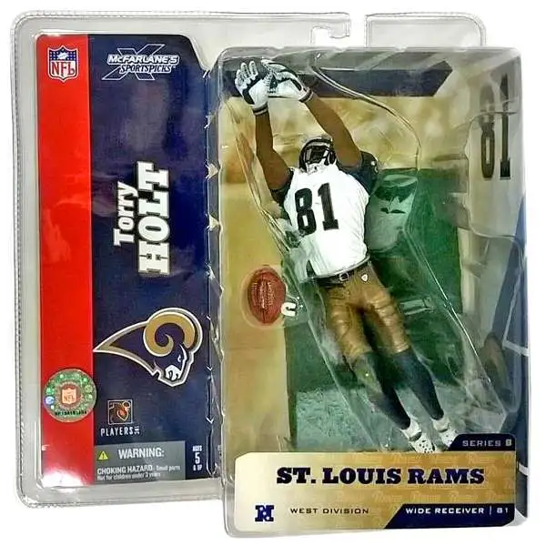 McFarlane Toys NFL St. Louis Rams Sports Picks Football Series 8 Torry Holt Action Figure #81 [White Jersey #81]