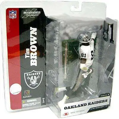 McFarlane Toys NFL Oakland Raiders Sports Picks Football Series 8 Tim Brown Action Figure [White Jersey With Towel Variant]