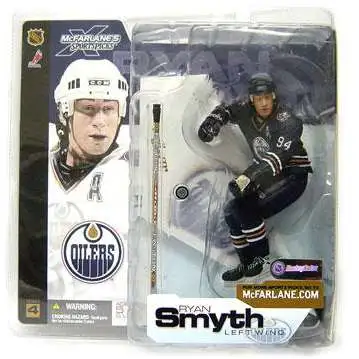McFarlane Toys NHL Edmonton Oilers Sports Hockey Series 4 Ryan Smyth Action Figure [Black Jersey Variant]