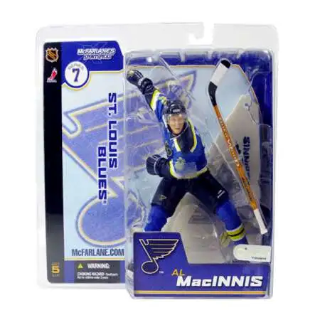 McFarlane Toys NHL St. Louis Blues Sports Picks Hockey Series 7 Al Macinnis Action Figure [Blue Jersey, Damaged Package]