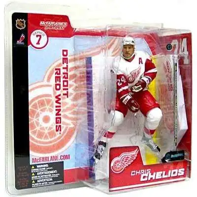 McFarlane Toys NHL Detroit Red Wings Sports Picks Hockey Series 7 Chris Chelios Action Figure [White Jersey]