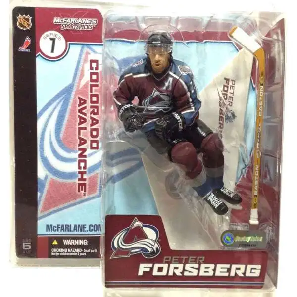 McFarlane Toys NHL Colorado Avalanche Sports Hockey Series 7 Peter Forsberg Action Figure [Maroon Jersey]