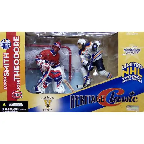McFarlane Toys NHL Edmonton Oilers & Montreal Canadiens Sports Picks Hockey Jason Smith & Jose Theodore Action Figure 2-Pack