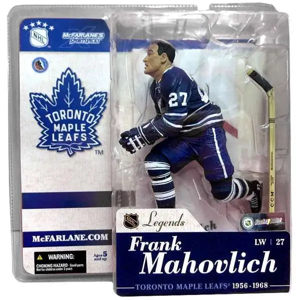 McFarlane Toys NHL Toronto Maple Leafs Sports Picks Hockey Legends Series 1 Frank Mahovlich Action Figure [Blue Jersey]