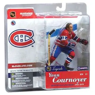 McFarlane Toys NHL Montreal Canadiens Sports Hockey Legends Series 1 Yvan Cournoyer Action Figure [Red Jersey]