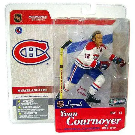 McFarlane Toys NHL Montreal Canadiens Sports Hockey Legends Series 1 Yvan Cournoyer Action Figure [White Jersey Variant]