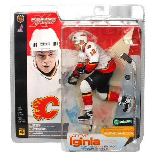 McFarlane Toys NHL Calgary Flames Sports Hockey Series 4 Jarome Iginla Action Figure [White Jersey]