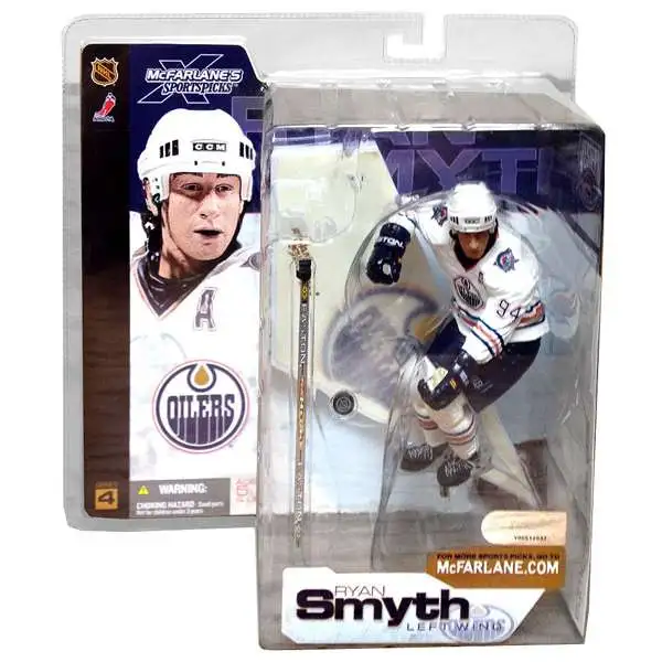 McFarlane Toys NHL Edmonton Oilers Sports Picks Hockey Series 4 Ryan Smyth Action Figure [White Jersey]