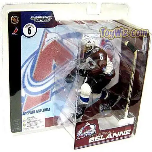 NHL SportsPicks Series 6 Teemu Selanne Colorado Avalanche White Jersey  Figure - We-R-Toys