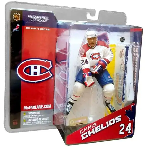 McFarlane Toys NHL Montreal Canadiens Sports Hockey Series 8 Chris Chelios Exclusive Action Figure [White Jersey Variant]