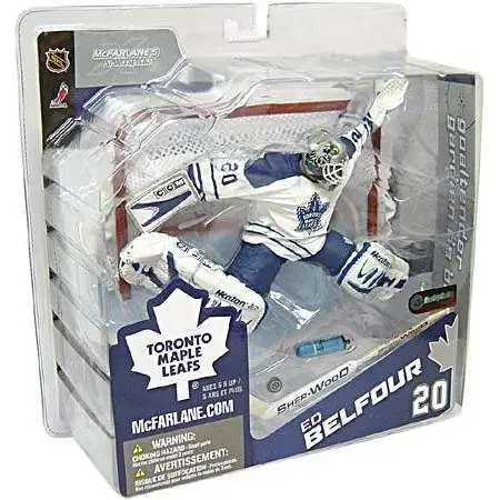 McFarlane Toys NHL Toronto Maple Leafs Sports Picks Hockey Series 8 Ed Belfour Exclusive Action Figure [White Jersey]