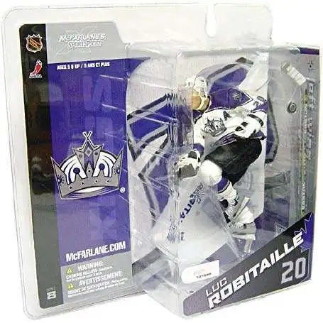 McFarlane Toys NHL Los Angeles Kings Sports Picks Hockey Series 8 Luc Robitaille Exclusive Action Figure [White Jersey]