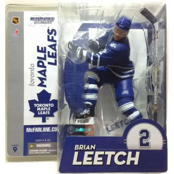 McFarlane Toys NHL Toronto Maple Leafs Sports Picks Hockey Series 9 Brian Leetch Action Figure [Blue Jersey]