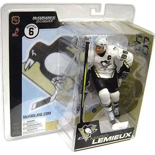 McFarlane Toys NHL Pittsburgh Penguins Sports Hockey Series 6 Mario Lemieux Action Figure [White Jersey]