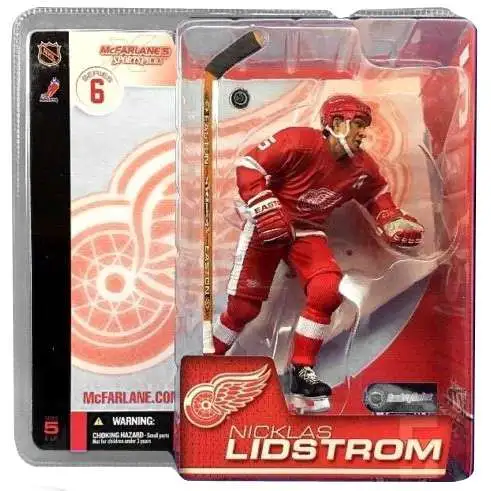 McFarlane Toys NHL Detroit Red Wings Sports Hockey Series 6 Nicklas Lidstrom Action Figure [Red Jersey Variant]