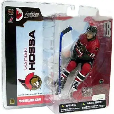 McFarlane Toys NHL Ottawa Senators Sports Hockey Series 5 Marian Hossa Action Figure [Red Jersey Variant]