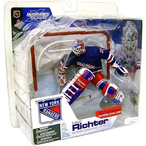 McFarlane Toys NHL New York Rangers Sports Hockey Series 4 Mike Richter Action Figure [Blue Jersey Variant]