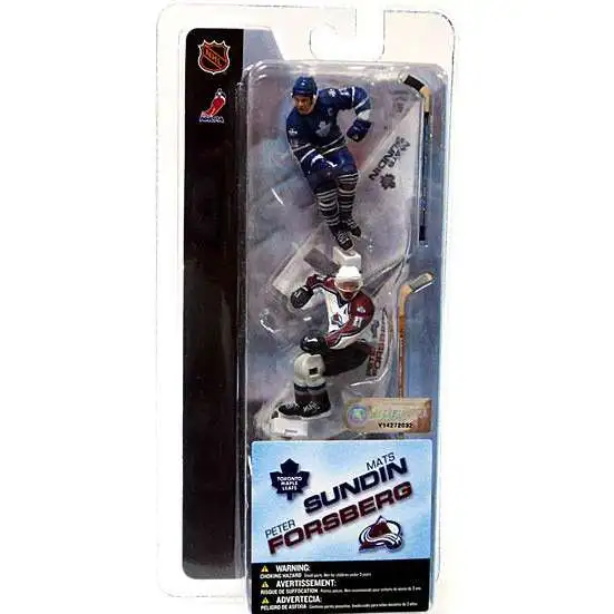 McFarlane Toys NHL Toronto Maple Leafs & Colorado Avalanche Sports Picks Hockey 3 Inch Mini Series 1 Mats Sundin & Peter Forsberg Mini Figure 2-Pack