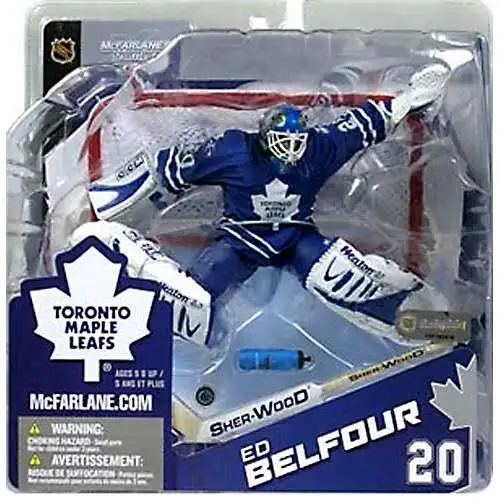 McFarlane Toys NHL Toronto Maple Leafs Sports Picks Hockey Series 8 Ed Belfour Exclusive Action Figure [Blue Jersey Variant]