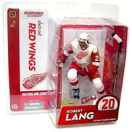 McFarlane Toys NHL Detroit Red Wings Sports Picks Hockey Series 10 Robert Lang Action Figure [White Jersey]