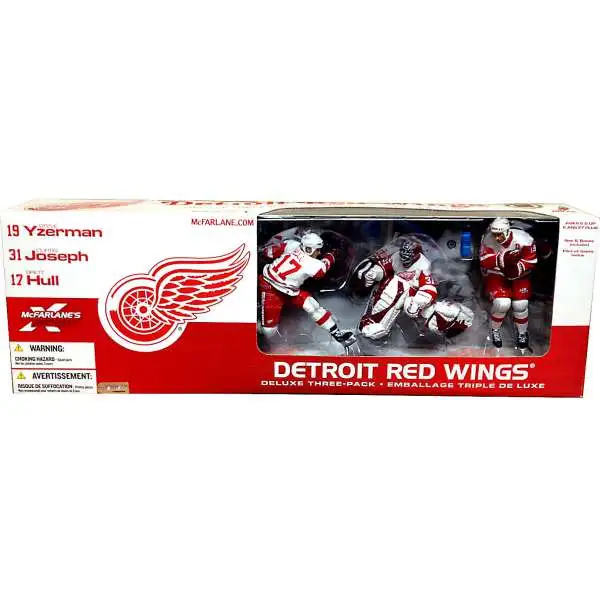 McFarlane Toys NHL Sports Detroit Red Wings Exclusive Action Figure 3-Pack [Damaged Package]