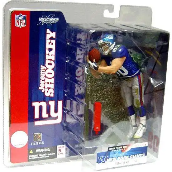 McFarlane Toys NFL New York Giants Sports Picks Football Series 7 Jeremy Shockey Action Figure [Blue Jersey, Damaged Package]