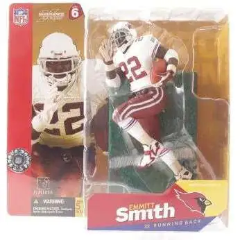 McFarlane Toys NFL Arizona Cardinals Sports Picks Football Series 6 Emmitt Smith Action Figure [White Jersey Red Gloves, Damaged Package]