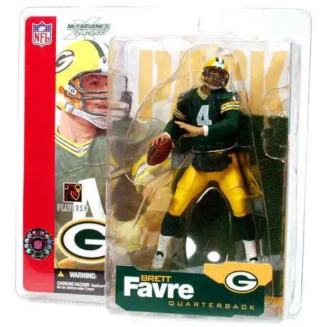 McFarlane Toys NFL Green Bay Packers Sports Football Series 4 Brett Favre Action Figure [Green Jersey, Damaged Package]