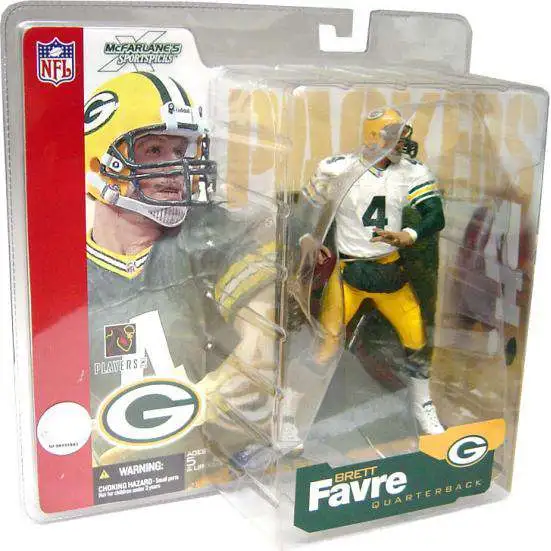 McFarlane Toys NFL Green Bay Packers Sports Picks Football Series 4 Brett Favre Action Figure [White Jersey, Green Sleeves Variant]