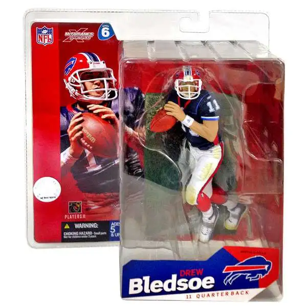 McFarlane Toys NFL Buffalo Bills Sports Picks Football Series 6 Drew Bledsoe Action Figure [Blue Jersey]