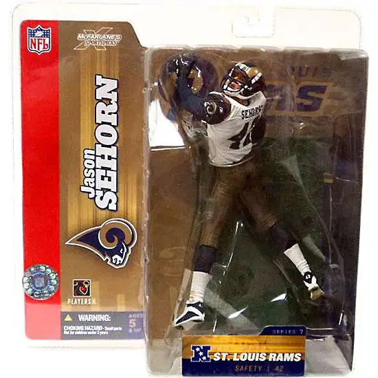 McFarlane Toys NFL Saint Louis Rams Sports Football Series 7 Jason Sehorn Action Figure