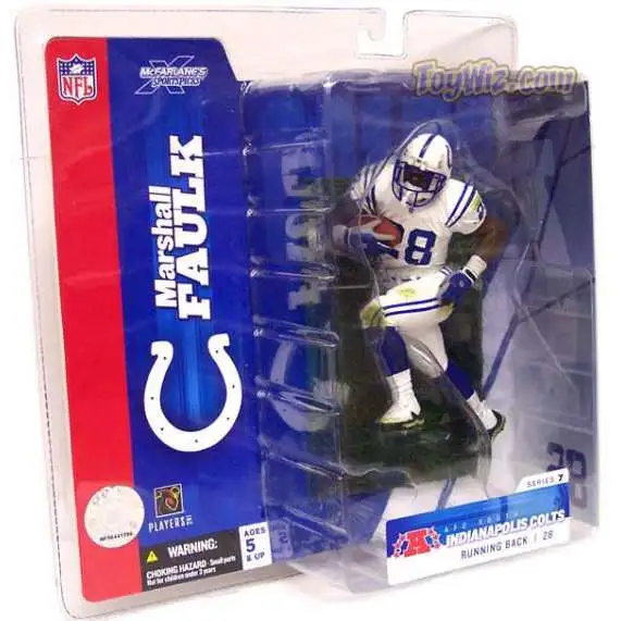 McFarlane Toys NFL Indianapolis Colts Sports Picks Football Series 7 Marshall Faulk Action Figure [White Jersey Variant]