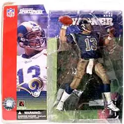McFarlane Toys NFL St. Louis Rams Sports Picks Football Series 1 Kurt Warner Action Figure [Blue Jersey Variant]
