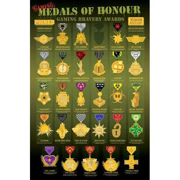 Pop Culture Medals of Honor Poster