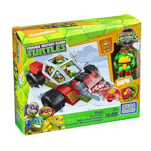 Mega Bloks Teenage Mutant Ninja Turtles Half Shell Heroes Raph Set [Shell Cycle]
