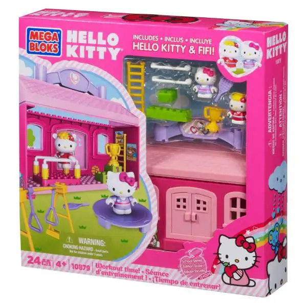 Mega Bloks Sanrio Hello Kitty Workout Time Set #10879 [Damaged Package]