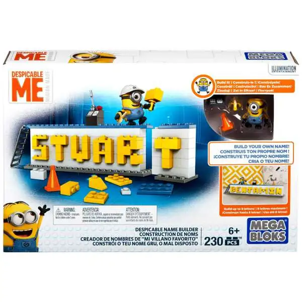 Mega Bloks Despicable Me Minion Made Name Builder Set #34480