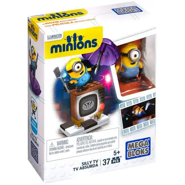 Mega Bloks Despicable Me Minions Silly TV Set #38018 [Loose]