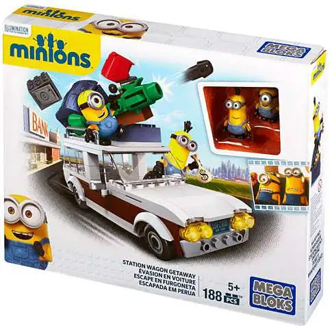 Mega Bloks Despicable Me Minions Station Wagon Getaway Set #38025