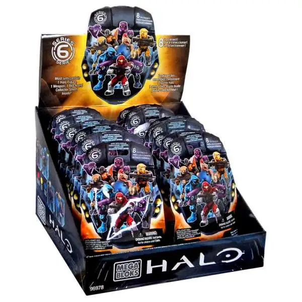 Mega Bloks Halo Series 6 Minifigure Mystery Box [24 Packs]