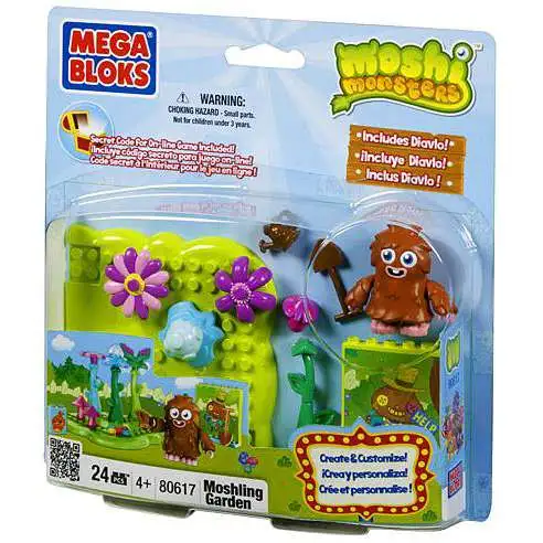 Mega Bloks Moshi Monsters Moshling Garden Set #80617 [Damaged Package]