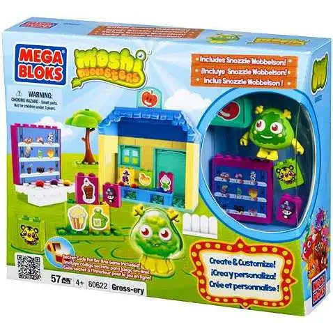 Mega Bloks Moshi Monsters Gross-ery Store Set #80622 [Damaged Package]