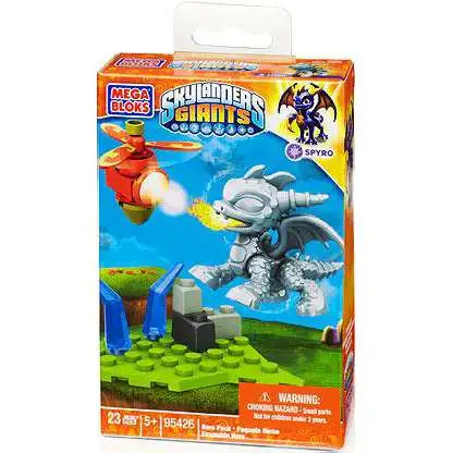 Mega Bloks Skylanders Giants Hero Packs Silver Metallic Spyro Hero Pack Set #95426