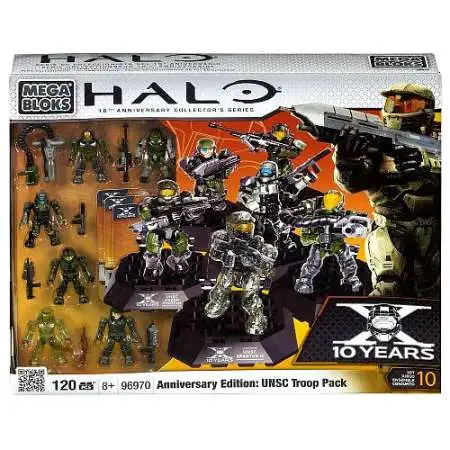 Mega Bloks Halo 10th Anniversary Collector Series Anniversary Edition: UNSC Troop Pack Exclusive Set #96970
