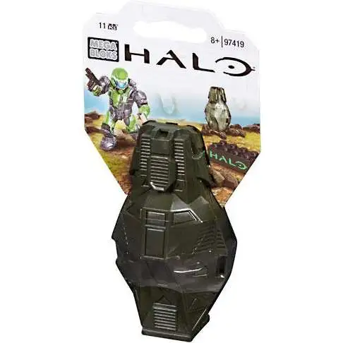 Mega Bloks Halo Metallic ODST Drop Pod Set #97419 [Green UNSC]