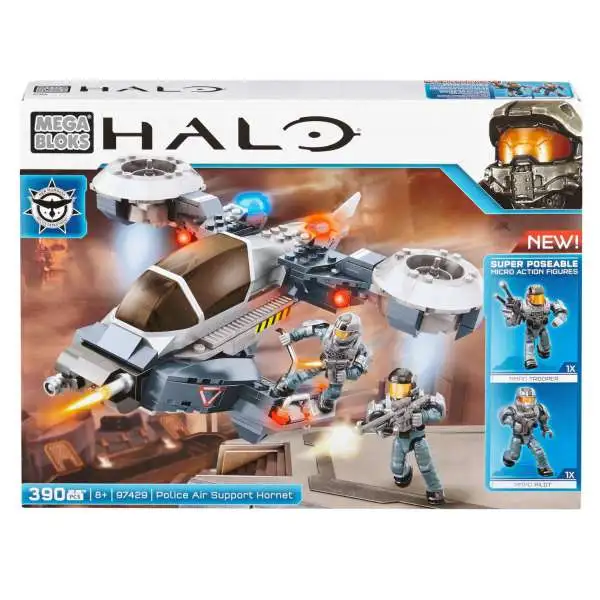 Mega Bloks Halo Police Air Support Hornet Set #97429 [Loose]