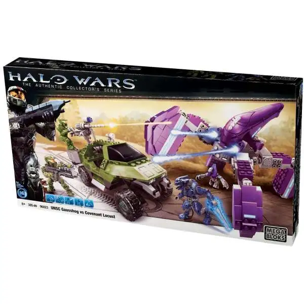 Mega Bloks Halo The Authentic Collector's Series UNSC Gausshog vs. Covenant Locust Set #96823