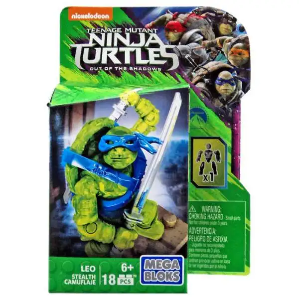 Mega Bloks Teenage Mutant Ninja Turtles Out of the Shadows Leo Set [Stealth]